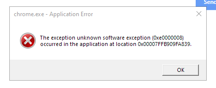 How To Fix Exception Unknown Software
